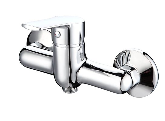 Máy trộn bồn tắm gắn tường được đánh bóng Vòi chống ăn mòn đòn bẩy đơn