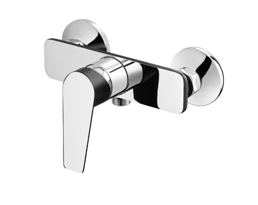 Vòi tắm bằng đồng thau chất lượng cao có hai màu nhìn Chrome / đen