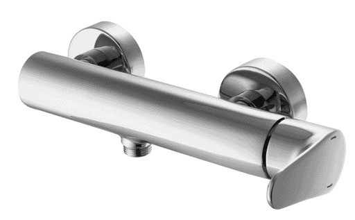 Máy trộn vòi hoa sen đòn bẩy đơn Chrome Tap Kết nối 1/2 inch S treo tường