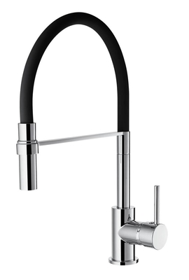 Vòi trộn trong nhà bếp hộp mực 35mm Vòi 360 độ Silicon Chrome