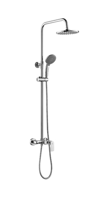 Bộ cột vòi hoa sen bằng đồng trượt có thể điều chỉnh Bộ ba chức năng Hộp mực 35mm Chrome