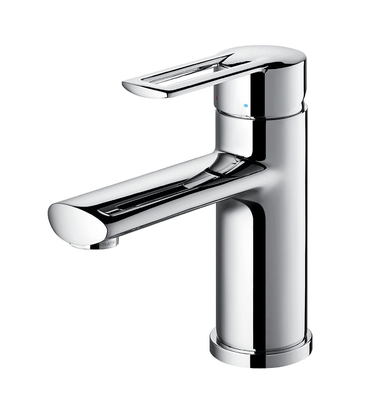 Chậu rửa một lỗ Vòi chrome Phòng tắm Vòi tay cầm bằng kẽm