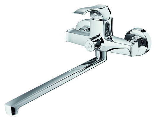Vòi bồn tắm treo tường có tầm vươn dài OEM ， Vòi trộn bồn tắm Elegant