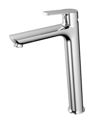 Mạ điện Vòi rửa bồn rửa chén Máy trộn Vòi bồn rửa chén cao một lỗ