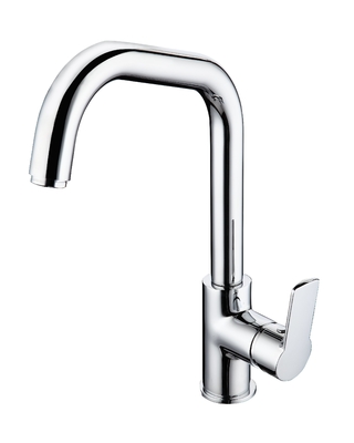 Xoay ổn định Bồn rửa nhà bếp Vòi nước Vòi rửa một thanh một lỗ hiện đại