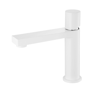 CONNE Vòi phòng tắm lỗ đơn màu trắng 25mm Vòi chậu rửa bằng sứ