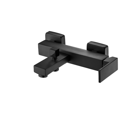Bộ trộn bồn tắm Matt Black chống rỉ Vòi bồn tắm có đòn bẩy đơn