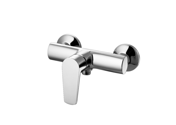 Chrome Finish In Wall Shower Mixer Vòi Một mảnh thân cho phòng tắm