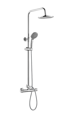 Bộ cột vòi sen nóng lạnh hiện đại Đầu vòi sen tròn 97cm-130cm Treo tường