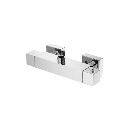Rust Proof Hotel Square Vòi sen vòi nhiệt tĩnh Vòi điều nhiệt 2 tay cầm