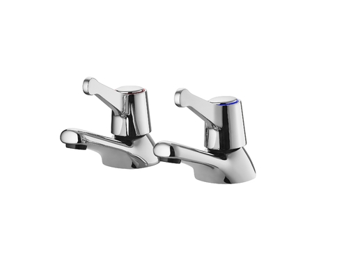 Hộp đồng thau 2 tay cầm Vòi chậu rửa Nước nóng lạnh hai tay cầm Bộ trộn