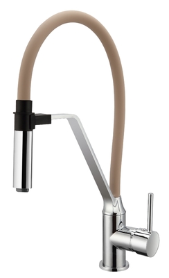 CONNE Kéo Ra Bếp Mixer Vòi Bàn Gắn Ống Màu Nâu Nhẹ Từ Tính