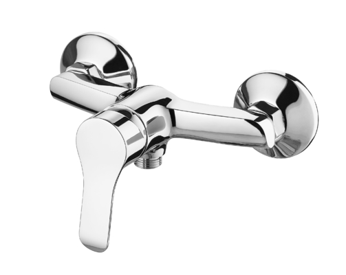0.5 Bar Bồn tắm gắn vòi hoa sen Máy trộn Hộp gốm Một đòn bẩy Máy trộn tường Vòi