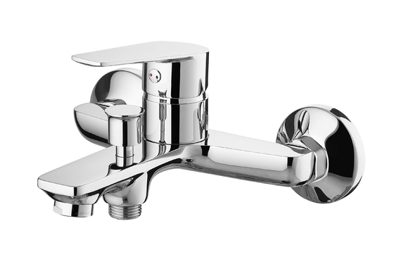 Vòi tắm bằng đồng thau Chrome Vòi đơn gắn trên bề mặt