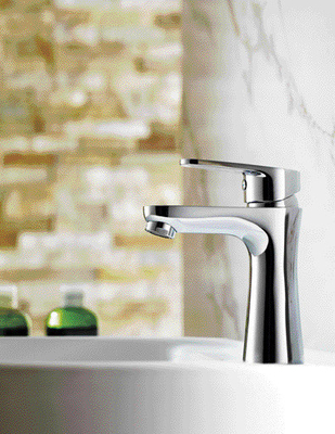 Vòi rửa trong phòng tắm hiện đại bằng đồng thau Chrome với van gốm