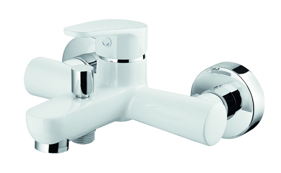 G 1/2 inch Hai đầu ra Bồn tắm đòn bẩy đơn Vòi tắm vòi sen Vòi tắm