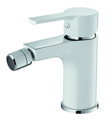 Vòi chậu rửa vệ sinh phòng tắm nóng và lạnh Chrome trắng đã hoàn thành Máy sục khí có thể điều chỉnh