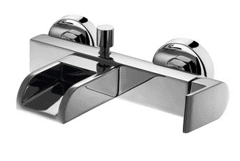 Van trộn Máy trộn bồn tắm bằng đồng nguyên chất Tap The Wall Waterfall