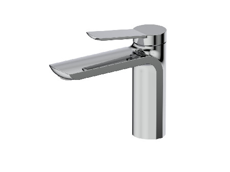 Cần gạt đơn màu đen Phòng tắm Chrome không có thanh kéo