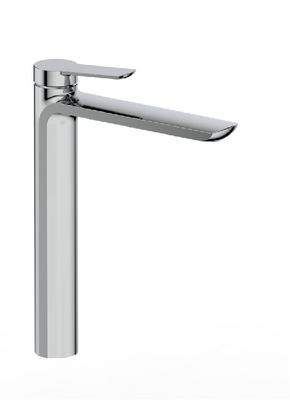 Máy trộn lưu vực phòng tắm bằng gốm sứ bằng đồng thau Tap Chrome Black High Spout