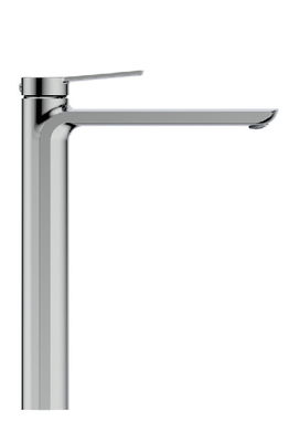 Máy trộn lưu vực phòng tắm bằng gốm sứ bằng đồng thau Tap Chrome Black High Spout