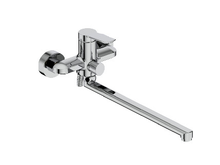 Máy trộn bồn tắm đòn bẩy tròn đơn cho bồn tắm vòi hoa sen