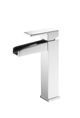 Vòi phòng tắm thác nước mạ Chrome cho lưu vực gắn trên bề mặt
