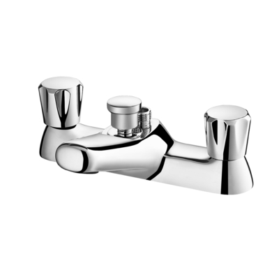 Máy bồn tắm với vòi tắm vòi tắm pha trộn vòi bồn tắm hai đòn bẩy Chrome đồng rắn với vòi tắm tay