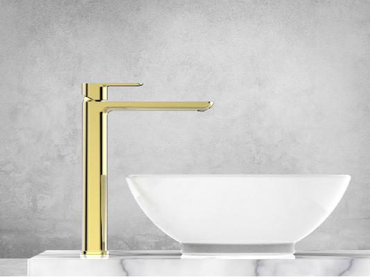 Thác nước bằng đồng hiện đại cao tầng bồn phun nước nóng và lạnh điều chỉnh cho phòng tắm