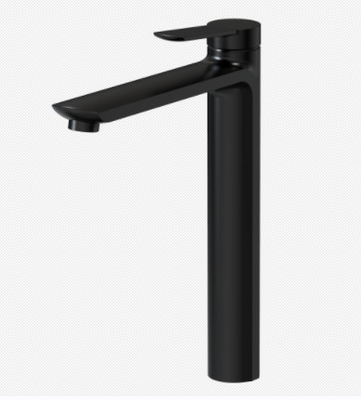 Classic High Bathroom Black Basin Mixer Tap Matt Brass Mixer Tap for Bathroom Single Lever Sink Mixer Tap
