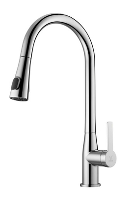 Máy trộn chìm đòn bẩy đơn nhà bếp Tap với vòi xịt rửa kép kéo ra